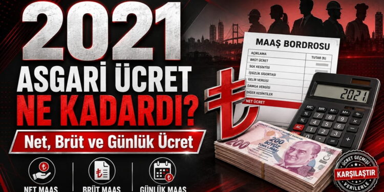 2021 Asgari Ücret Ne Kadardı? Net, Brüt ve Günlük Ücret