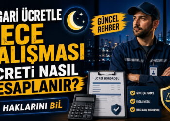 Asgari ücretle gece çalışması ücreti nasıl hesaplanır, gece vardiyası ve fazla çalışma farkı nedir sorularını açıklayan içerik