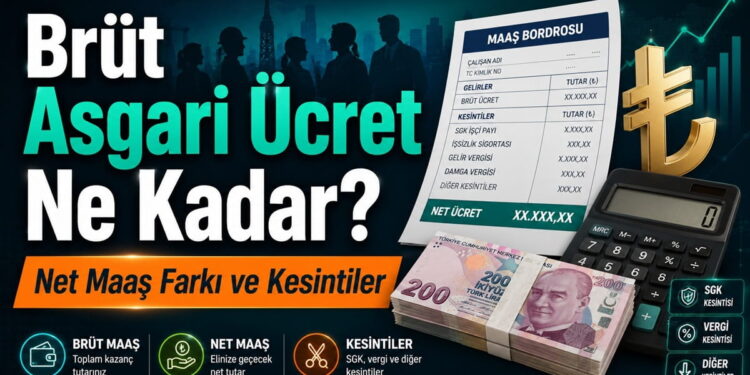 Brüt Asgari Ücret Ne Kadar? Net Maaş Farkı ve Kesintiler